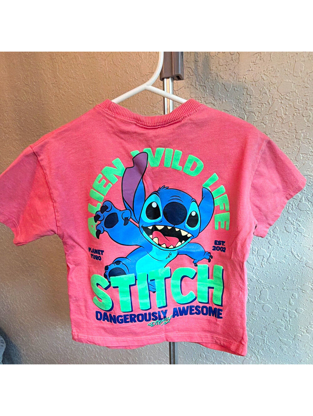 ZARA Disney Stitch boys Multicolor Graphic Crewneck Short Sleeve T-Shirt 3T